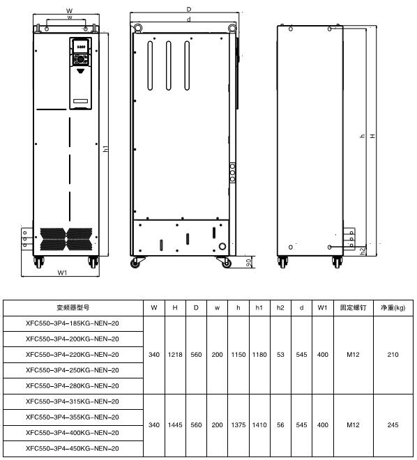 XFC550系列低壓變頻器(圖6) XFC550系列低壓變頻器(圖6)